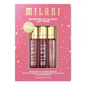 Milani Glisten & Glow Lip Trio - Shimmering Pink
